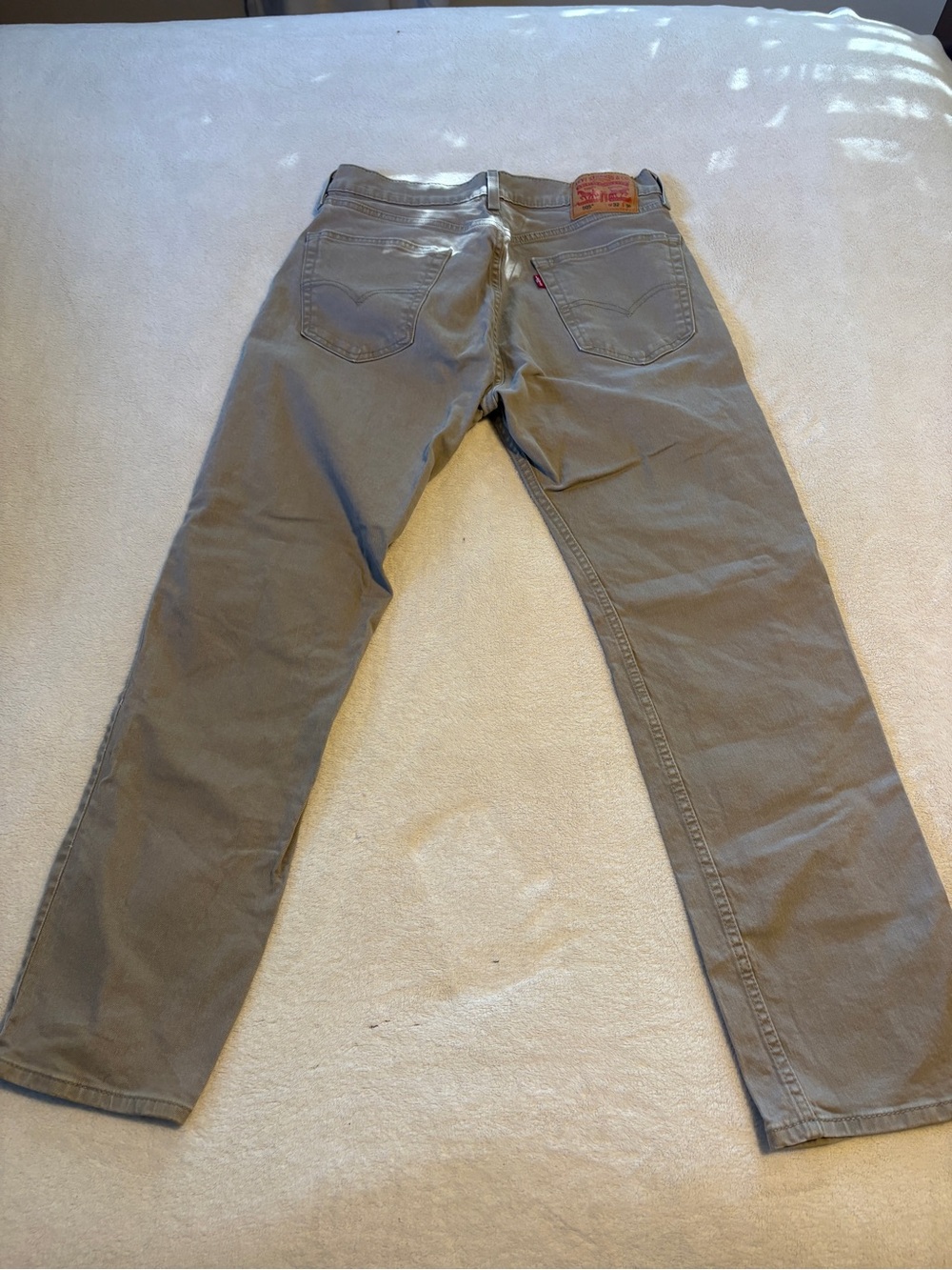 32x30 Levi's Men's Straight Jeans in Khaki Brown